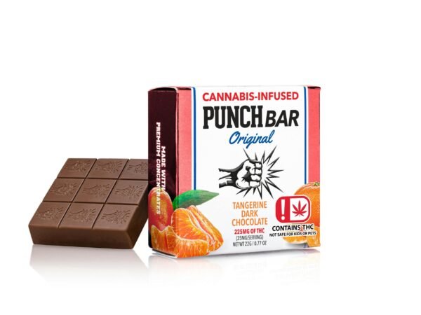 Punch Bar Tangerine Dark Chocolate Edibles